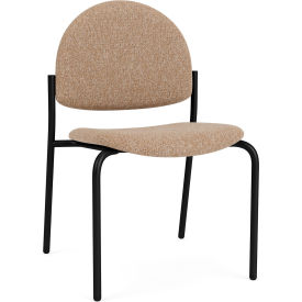 Lesro Chat Armless Guest Chair Black Frame Connelly Wren Fabric CX1132.SBK-01COWN