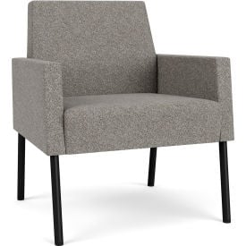 Lesro Mystic Lounge Guest Chair Black Frame Connelly Dove Fabric ML1101.SBK-01CODO