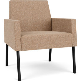 Lesro Mystic Lounge Guest Chair Black Frame Connelly Wren Fabric ML1101.SBK-01COWN