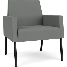 Lesro Mystic Lounge Guest Chair Black Frame Open House Asteroid Fabric ML1101.SBK-01OHAS