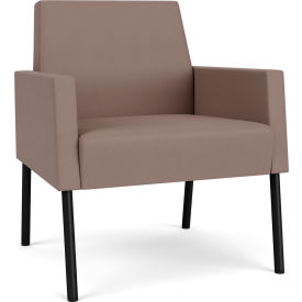 Lesro Mystic Lounge Guest Chair Black Frame Open House Goose Fabric ML1101.SBK-01OHGS