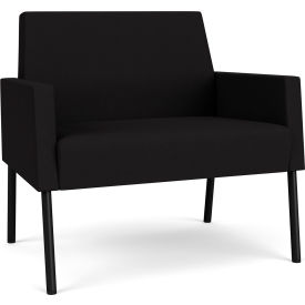 Lesro Mystic Lounge Bariatric Chair Black Frame Open House Black Fabric ML1401.SBK-01OHBK