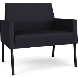 Lesro Mystic Lounge Bariatric Chair Black Frame Patriot Plus Black Vinyl ML1401.SBK-01PPBK