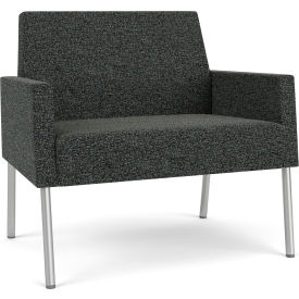 Lesro Mystic Lounge Bariatric Chair Silver Frame Connelly Crow Fabric ML1401.SSV-01COCR