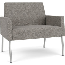 Lesro Mystic Lounge Bariatric Chair Silver Frame Connelly Dove Fabric ML1401.SSV-01CODO