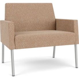 Lesro Mystic Lounge Bariatric Chair Silver Frame Connelly Wren Fabric ML1401.SSV-01COWN