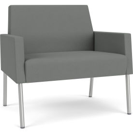 Lesro Mystic Lounge Bariatric Chair Silver Frame Open House Asteroid Fabric ML1401.SSV-01OHAS