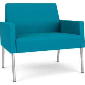 Lesro Mystic Lounge Bariatric Chair Silver Frame Open House Waterfall Fabric ML1401.SSV-01OHWF