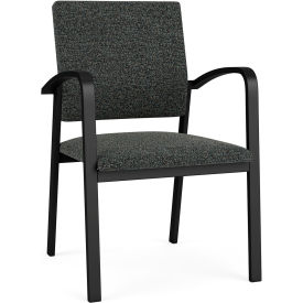 Lesro Newport Guest Chair Black Frame Connelly Crow Fabric NP1101.SBK-01COCR