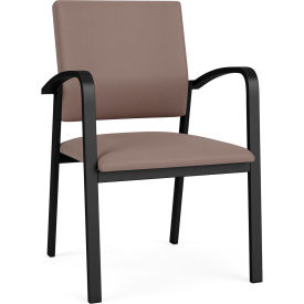 Lesro Newport Guest Chair Black Frame Open House Goose Fabric NP1101.SBK-01OHGS