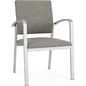 Lesro Newport Guest Chair Silver Frame Connelly Dove Fabric NP1101.SSV-01CODO