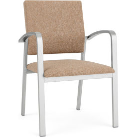 Lesro Newport Guest Chair Silver Frame Connelly Wren Fabric NP1101.SSV-01COWN