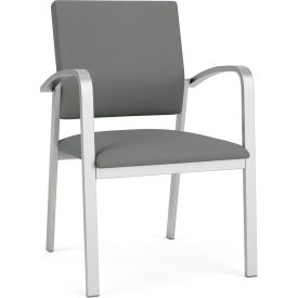 Lesro Newport Guest Chair Silver Frame Open House Asteroid Fabric NP1101.SSV-01OHAS