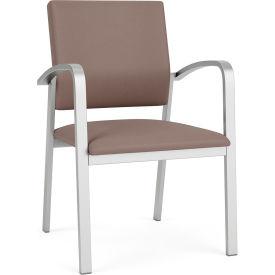 Lesro Newport Guest Chair Silver Frame Open House Goose Fabric NP1101.SSV-01OHGS