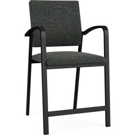 Lesro Newport Hip Guest Chair Black Frame Connelly Crow Fabric NP1161.SBK-01COCR