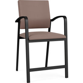 Lesro Newport Hip Guest Chair Black Frame Open House Goose Fabric NP1161.SBK-01OHGS