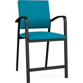 Lesro Newport Hip Guest Chair Black Frame Open House Waterfall Fabric NP1161.SBK-01OHWF