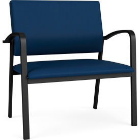 Lesro Newport Bariatric Chair Black Frame Patriot Plus Imperial Blue Vinyl NP1401.SBK-01PPIB