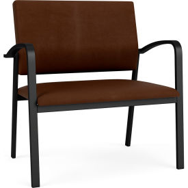 Lesro Newport Bariatric Chair Black Frame Patriot Plus Mocha Vinyl NP1401.SBK-01PPMO