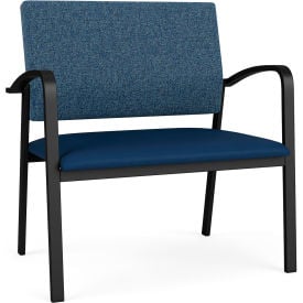 Lesro Newport Bariatric Chair Black Frame Connelly Blue Jay Back Patriot Plus Imperial Blue Seat NP1401.SBK-02COBJ.03PPIB