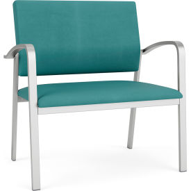 Lesro Newport Bariatric Chair Silver Frame Patriot Plus Sea Vinyl NP1401.SSV-01PPSE