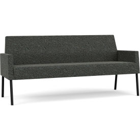 Lesro Mystic Lounge Reception Sofa Black Frame Connelly Crow Fabric ML1601.SBK-01COCR