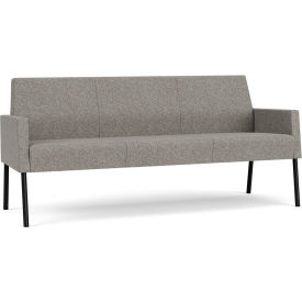 Lesro Mystic Lounge Reception Sofa Black Frame Connelly Dove Fabric ML1601.SBK-01CODO