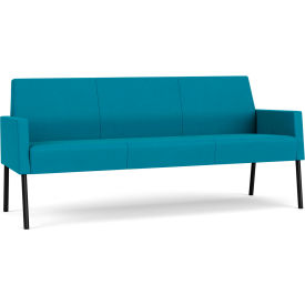 Lesro Mystic Lounge Reception Sofa Black Frame Open House Waterfall Fabric ML1601.SBK-01OHWF