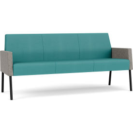 Lesro Mystic Lounge Reception Sofa Black Frame Patriot Plus Sea Vinyl Back & Seat ML1601.SBK-02PPSE.03PPSE.04CODO