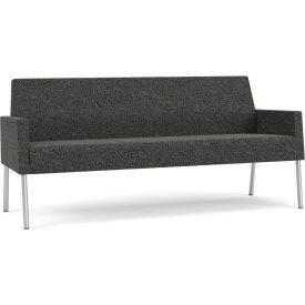 Lesro Mystic Lounge Reception Sofa Silver Frame Connelly Crow Fabric ML1601.SSV-01COCR