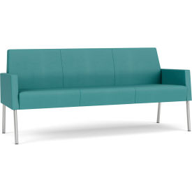 Lesro Mystic Lounge Reception Sofa Silver Frame Patriot Plus Sea Vinyl ML1601.SSV-01PPSE