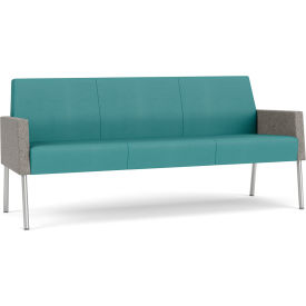 Lesro Mystic Lounge Reception Sofa Silver Frame Patriot Plus Sea Vinyl Back & Seat ML1601.SSV-02PPSE.03PPSE.04CODO