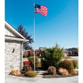 Titan Telescoping Flagpole Kit - 25' Silver 100-0010