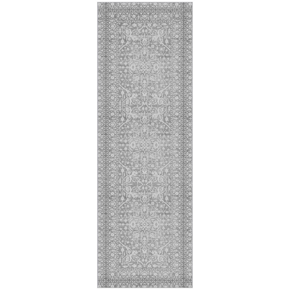 GelPro Nevermove Bella Area Rug, 36in x 108in, Gray MPN:107-1-10836-BPVG