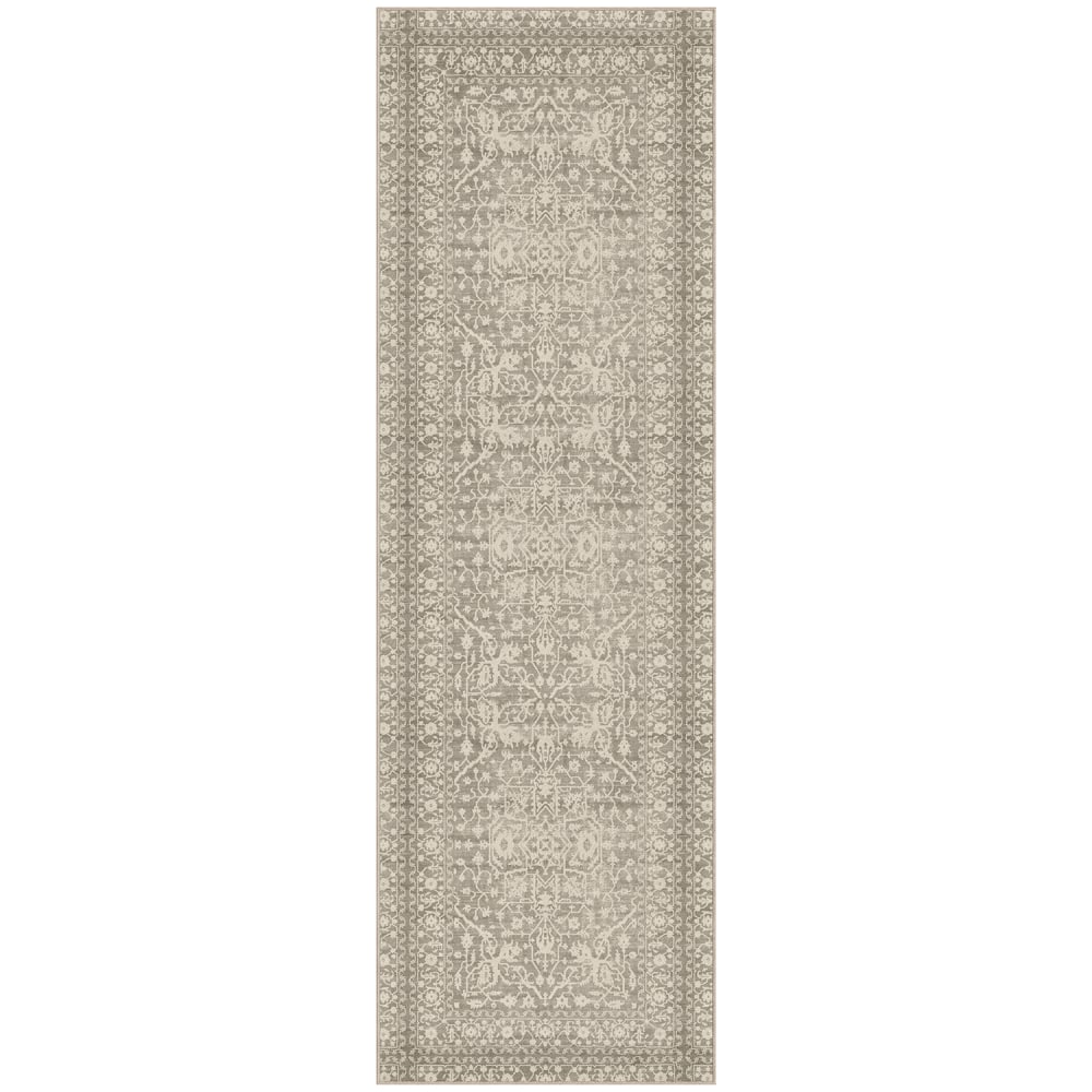 GelPro Nevermove Bella Area Rug, 24in x 76in, Khaki MPN:107-1-2476-BPAK