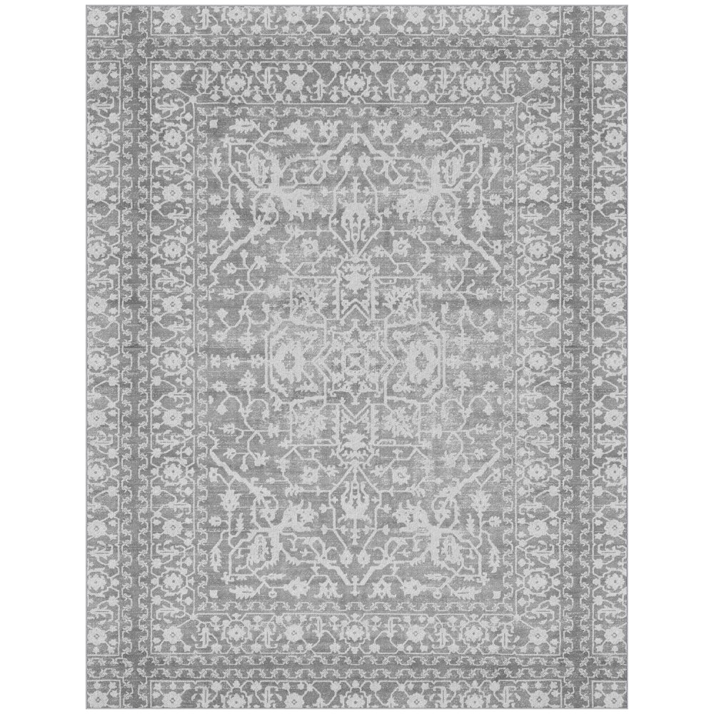 GelPro Nevermove Bella Area Rug, 96in x 120in, Gray MPN:107-1-91120-BPVG