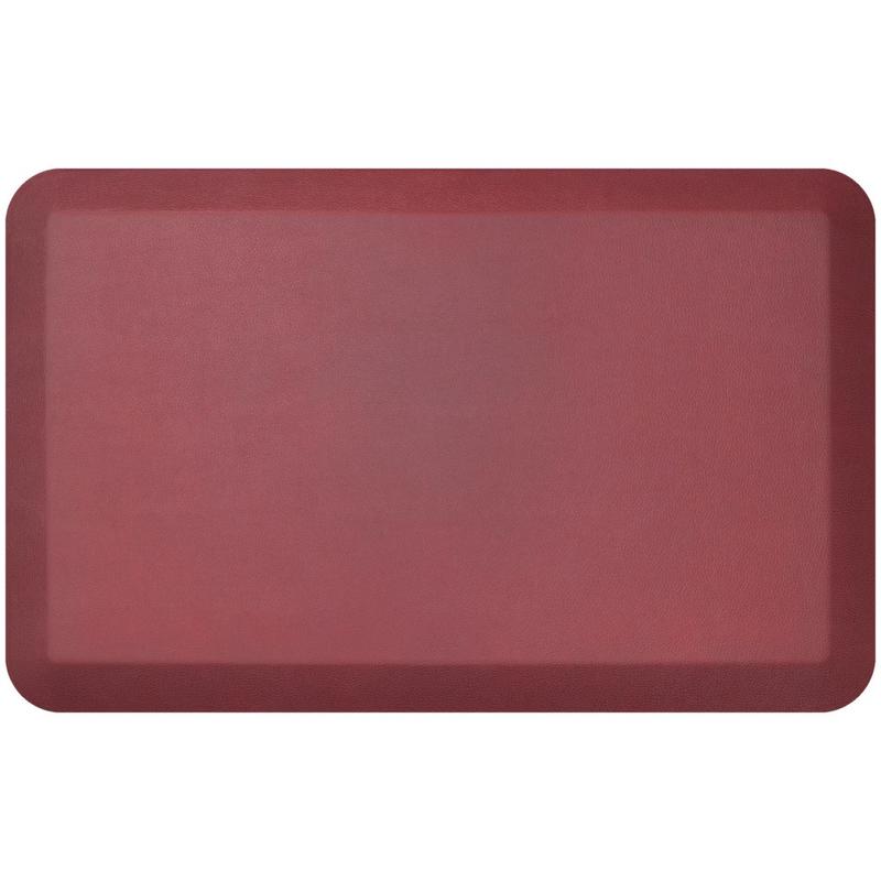 GelPro NewLife Designer Comfort Leather Grain Anti-Fatigue Floor Mat, 20in x 32in, Cranberry MPN:106-16-2032-8