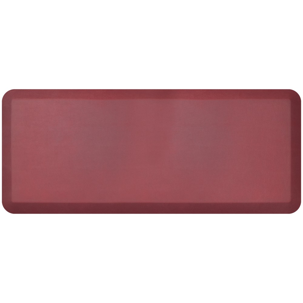GelPro NewLife Designer Comfort Leather Grain Anti-Fatigue Floor Mat, 20in x 48in, Cranberry MPN:106-16-2048-8