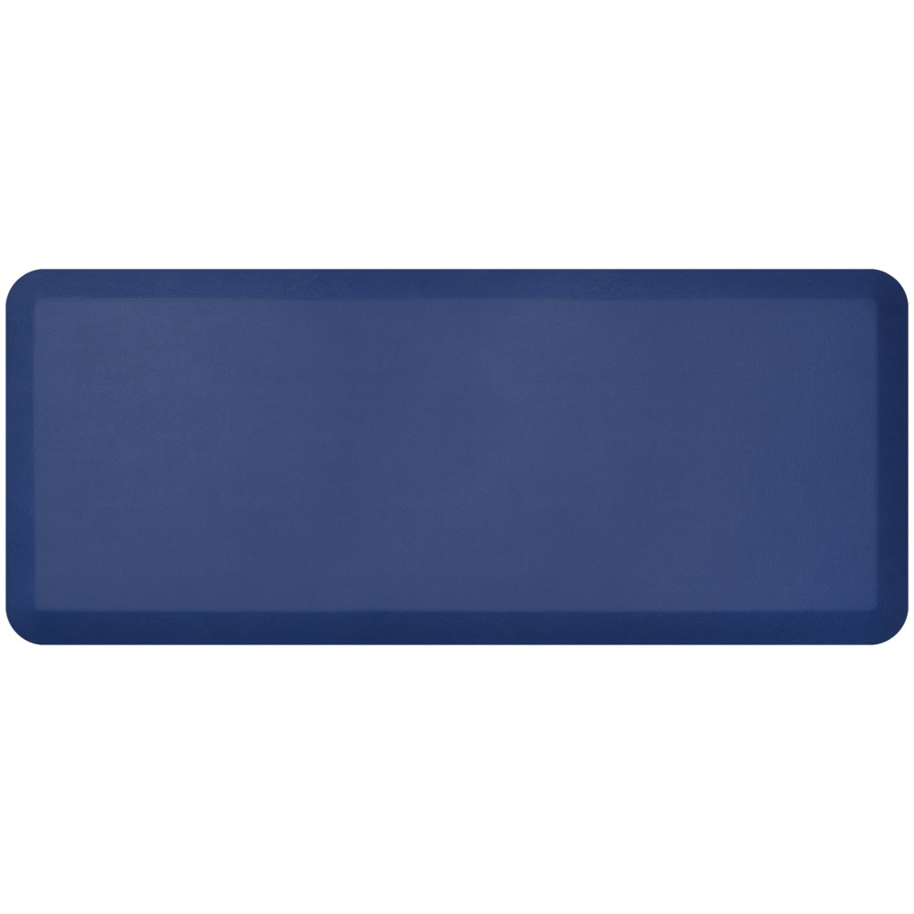 GelPro NewLife Designer Comfort Leather Grain Anti-Fatigue Floor Mat, 20in x 48in, Navy MPN:106-16-2048-9