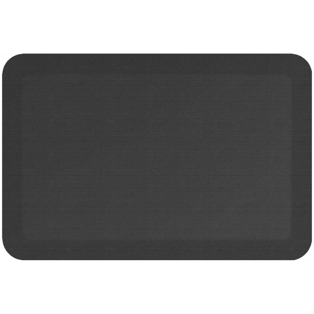 GelPro Designer Comfort Polyurethane Anti-Fatigue Mat For Hard Floors, 20in x 30in, Grasscloth Charcoal MPN:108-23-2030-4