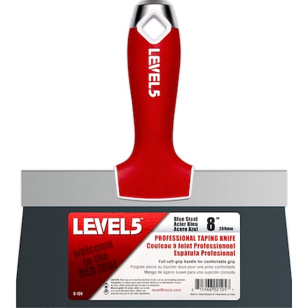 Taping Knife, BS, Soft Grip, 8