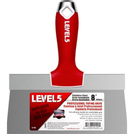 Taping Knife, SS, Soft Grip, 8