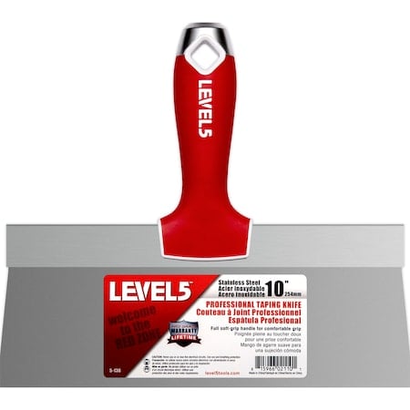 Taping Knife, SS, Soft Grip, 10