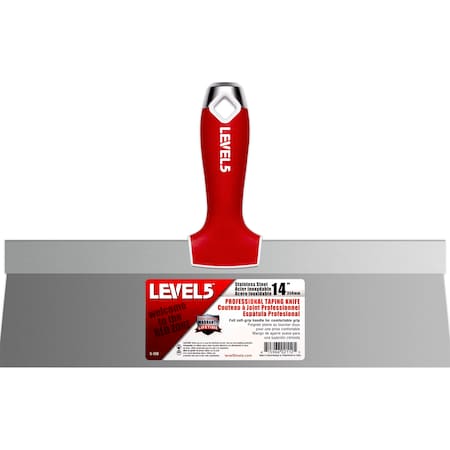 Taping Knife, SS, Soft Grip, 14