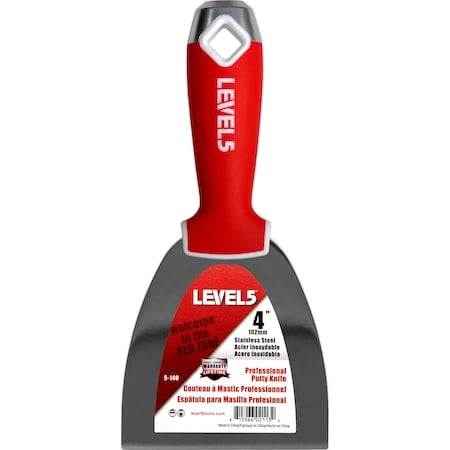 Putty Knife, SS, Soft Grip, 4