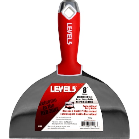Putty Knife, SS, Soft Grip, 8 MPN:5-144
