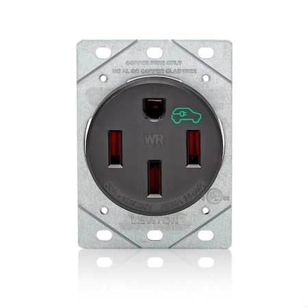 EV Charging Outlet, 50 Amp, WR NEMA, 14-50R MPN:1450W