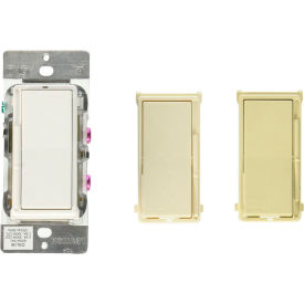 Leviton DS710-10Z Decora Rocker Slide Dimmer Use w/ LED/Mark 7 Dim Fixtures 0-10V WH-IV-LT Almond DS710-10Z