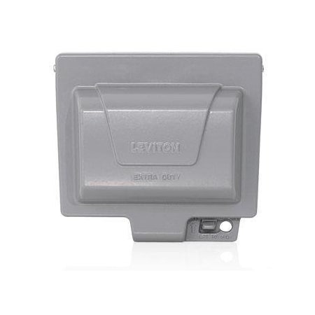 Weatherproof Cover, Outlet Box Type, 1 Gang, Aluminum, GFCI Duplex Receptacle Cover Type MPN:IUM1H-GY