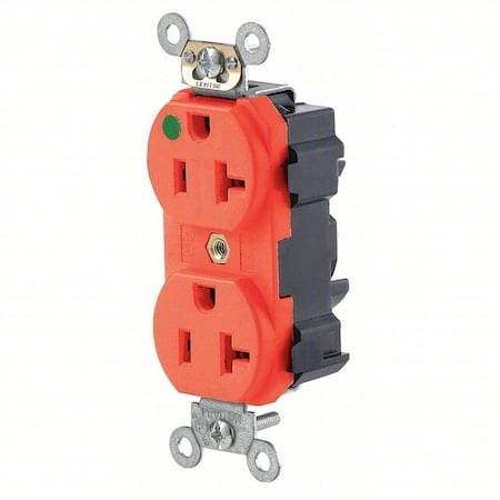 Receptacle, 20 A, 125V AC, Red, Nylon MPN:M8300-HR